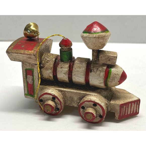 Enesco Train Engine Christmas Tree Ornament 4.5" Tall Vintage - Picture 7 of 9